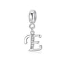 A-Z Letter Of The Alphabet With Crystal Pendan 925 Sterling Silver Jewelry For Women