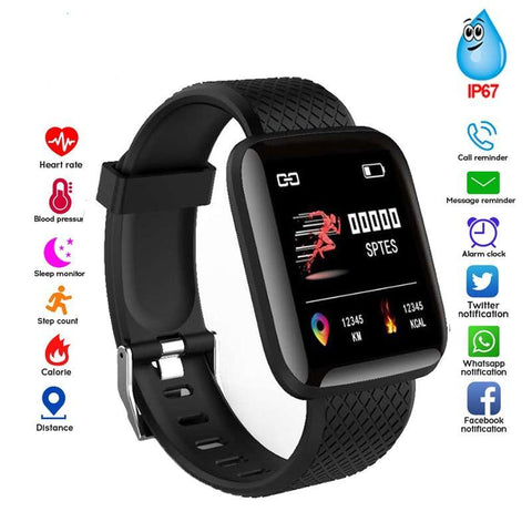 Waterproof Motion Blood Pressure Measurement Smart Watch