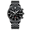 Luxury Gold Stainless Steel Sport Wrist Watch