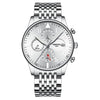 Luxury Gold Stainless Steel Sport Wrist Watch