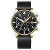 Luxury Gold Stainless Steel Sport Wrist Watch