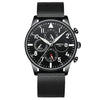 Luxury Gold Stainless Steel Sport Wrist Watch