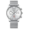 Luxury Gold Stainless Steel Sport Wrist Watch