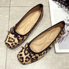 New Soft Ballet Single Spring Shoes For Women With Flats Slip-On Leopard Shallow Footwear