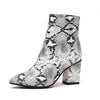 High Heels Women Ankle Zip Thick Heel Boots