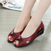 Casual Genuine Leather Footwear For Women With Open Toe Cut-out Sandal