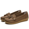 New Soft Leather Metallic Loafers Shoes For Women
