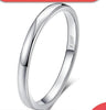 100% Real 925 Sterling Silver Simple Classic Wedding Ring