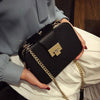 Chain Strap Flap Designer Clutch Style PU Leather Women Handbag