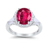 925 Sterling Silver CZ Baguette Halo Art Deco Oval Wedding Engagement Ring