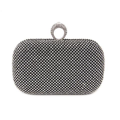 Luxury Diamond-Studded Clutch Bag With Shoulder Hanging Chain