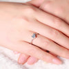 Heart Shaped Simulated CZ 925 Sterling Silver Solitaire Engagement Wedding Band Ring
