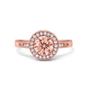 925 Sterling Silver Round CZ Halo Art Deco Fashion Jewelry Promise Ring