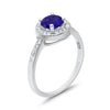925 Sterling Silver Round CZ Halo Art Deco Fashion Jewelry Promise Ring