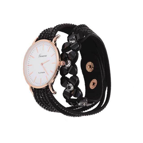 Fashion Flowers Design Wrist Watch For Women Elegant Bracelet Watch