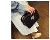 Chain Strap Flap Designer Clutch Style PU Leather Women Handbag