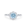 925 Sterling Silver 6 Prong Round CZ Split Shank Wedding Engagement Ring
