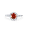 925 Sterling Silver 6 Prong Round CZ Split Shank Wedding Engagement Ring
