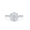 925 Sterling Silver 6 Prong Round CZ Split Shank Wedding Engagement Ring