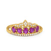925 Sterling Silver King Crown Princess Oval Round CZ Promise Ring