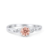 925 Sterling Silver Cubic Zirconia Art Deco  Promise Wedding Ring