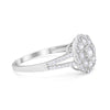 925 Sterling Silver Art Deco Antique Style Round CZ Engagement Ring