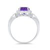 925 Sterling Silver Round CZ Halo Split Shank Wedding Engagement Ring