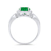 925 Sterling Silver Round CZ Halo Split Shank Wedding Engagement Ring