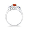 925 Sterling Silver Art Deco Bridal Set Cushion Round CZ Wedding Band Ring