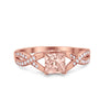 925 Sterling Silver Art Deco Princess Cut Round CZ Engagement Ring