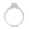 925 Sterling Silver Art Deco Princess Cut Round CZ Engagement Ring