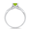 925 Sterling Silver Art Deco Princess Cut Round CZ Engagement Ring