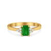 925 Sterling Silver Radiant Cut Round CZ Wedding Engagement Ring