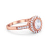925 Sterling Silver Round Bezel Cubic Zirconia Wedding Engagement Ring