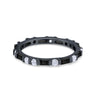925 Sterling Silver Full Eternity Stackable Baguette Cubic Zirconia Wedding Band