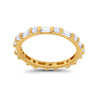 925 Sterling Silver Full Eternity Stackable Baguette Cubic Zirconia Wedding Band