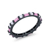 925 Sterling Silver Full Eternity Stackable Baguette Cubic Zirconia Wedding Band