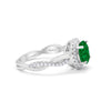 925 Sterling Silver Round Cubic Zirconia Infinity Shank Wedding Engagement Ring