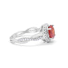 925 Sterling Silver Round Cubic Zirconia Infinity Shank Wedding Engagement Ring