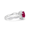 925 Sterling Silver Round Cubic Zirconia Infinity Shank Wedding Engagement Ring