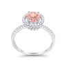 925 Sterling Silver Halo Art Deco Wedding Engagement Ring Round Cubic Zirconia