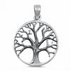 925 Sterling Silver Rounded Tree of Life Pendant
