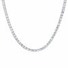 925 Sterling Silver 6mm Round Simulated CZ Necklace Pendant