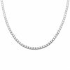 925 Sterling Silver 6mm Round Simulated CZ Necklace Pendant
