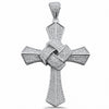 925 Sterling Silver Hip Hop Pave Cubic Zirconia Pendant