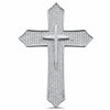 925 Sterling Silver Micro Pave CZ Hip Hop Cross Pendant