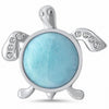 925 Sterling Silver Charm Simulated Stone Round CZ Pendant
