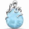 925 Sterling Silver Teardrop Pear Simulated Stone Pendant
