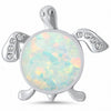 925 Sterling Silver Charm Simulated Stone Round CZ Pendant
