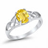 925 Sterling Silver Oval Created White Opal Black Tone Engagement Ring